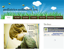 Tablet Screenshot of pediatricsunlimited.org